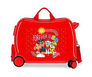 Patrulla Canina Paw Patrol Forever Fun Maleta Infantil Rojo 50x38x20 cms Rígida ABS Cierre de combinación lateral 34 1,8 kgs 4 Ruedas Equipaje de Mano