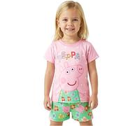 Patrulla Canina | Peppa Pig | Barrio Sesamo Pijama Niña y Bebe, Conjunto Verano Niña Pijama, Camiseta Manga Corta y Pantalón Corto, Ropa de Dormir