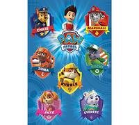 Pyramid International Póster Patrulla Canina Maxi de madera multicolor