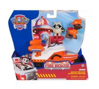 Paw Patrol Fire Rescue: Barco de Rescate de Zuma con Personaje, Flotador Lanzable y Mapache, Juguetes para Niños y Niñas, 3+ Años