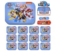 Patrulla Canina - Tiritas Infantiles 12 Cajas (288 Uds) - Apósitos Adhesivos Impermeables y Hipoalergénicos en Lata Metálica - Paw Patrol - Para Niños, Escuela, Viajes y Primeros Auxilios