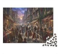 Patrulla de Caballeros Medievales Puzzle De Madera 1000 Piezas Adultos Y Niños,Reto,14 Años+,Deco Pared,Rompecabezas,Madera,Regalo Ideal,Anti-estrés,Relax,Desafío,Educativo (75x50cm)