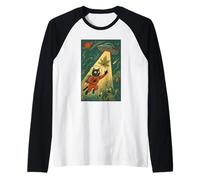 Patrulla de Hierba gatera intergaláctica Gato Espacial Aventura Secuestro Camiseta Manga Raglan