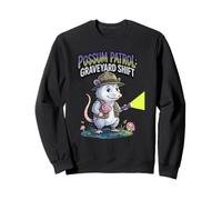 Patrulla de zarigüeya: Graveyard Shift Patrol Noche Humor Divertido Sudadera