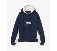 Patta Chenille Logo Hoodie Azul marino