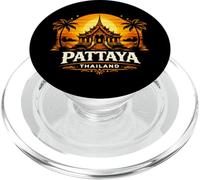 Pattaya Tailandia Puesta de Sol Thai Temple Design PopSockets PopGrip para MagSafe