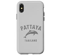 Pattaya Thailand - Delfín Saltando con diseño Envejecido Carcasa para iPhone X/XS