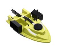 PattenlLevi Bote de pesca ABS de 500 m, carga de 2 kg, mando a distancia, barco de alimentación con pantalla LED, barco de pesca, bote de alimentación de 5,2 Ah, batería RC