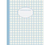 Pattern Composition Book for Writing Journaling or School: College Ruled Notebook with 110 Pages Stylish Cover 7.5 x 9.25 Inches Gift for Women Girls Teens and Tweens Blue