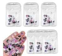 Patterned Semi-Sheer Nail Charm 3D Resin Cartoon Cute DIY Decoration