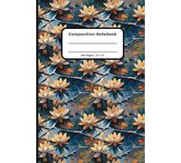 Patterns Composition Notebooks, 160 Pages, 6" x 9" , Ruled Paper, A Frozen Lotus Pattern Covers (Pattern Designs, 160 Pages, 6" x 9")