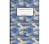 Patterns Composition Notebooks, 160 Pages, 6" x 9" , Ruled Paper, A Frozen Pond Pattern Covers (Pattern Designs, 160 Pages, 6" x 9")