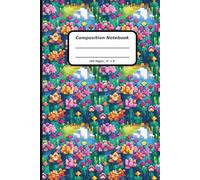 Patterns Composition Notebooks, 160 Pages, 6" x 9" , Ruled Paper, A Pixel Art Meadow Pattern Covers (Pattern Designs, 160 Pages, 6" x 9")