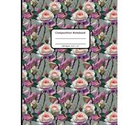 Patterns Composition Notebooks, 200 Pages, 8.5" x 11" , Ruled Paper, A Delicate Bud Pattern Covers (Pattern Designs, 200 Pages, 8.5" x 11")