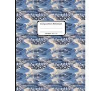 Patterns Composition Notebooks, 200 Pages, 8.5" x 11" , Ruled Paper, A Frozen Pond Pattern Covers (Pattern Designs, 200 Pages, 8.5" x 11")