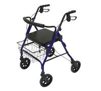 Patterson Medical - Andador bariátrico resistente con ruedas, color azul