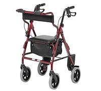 Patterson Medical - Andador y silla de transporte 2 en 1, color burdeos