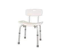 Patterson Medical - Asiento de ducha con respaldo (aluminio)