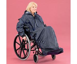 Patterson Medical - Impermeable con mangas para silla de ruedas