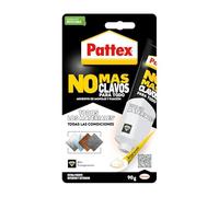 Pattex 2501910 No Mas Clavos Para Todo Crystal, adhesivo de montaje resistente a temperaturas extremas, pegamento fuerte en superficies húmedas, adhesivo transparente, 1 tubo x 90 g