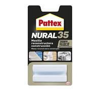Pattex 14010130 Nural 35, masilla reconstructora de metales, color blanco, 50gr