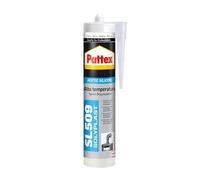Pattex Sellador de silicona SL 509 resistente a altas temperaturas, acética, negra, 300 ml
