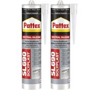 Pattex 1534281 Silicona, Negro, 300 ml (Paquete de 2)