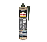 Pattex Auto & Naútica (280 ml) Sellador impermeable para automóviles y embarcaciones, silicona negra para coche y barco, sellador de juntas resistente al agua de mar y a la lluvia, negro
