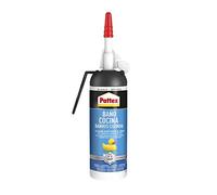 Pattex Baño y Cocina, silicona blanca resistente al moho, sellador impermeable para ducha, lavabo y más, silicona para baño duradera y fácil de usar, 1 Air Pulse x 100 ml