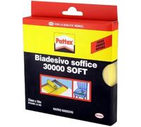 Pattex Biadesivo Soffice Soft 25 mm x 10 m, 10 m, adhesivo de escritorio - Adhesivos de escritorio (10 m, 25 mm)