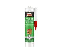 Pattex Exterior Pega, Rellena & Repara, sellador exterior duradero, polímero blanco resistente a las condiciones climáticas, cubrejuntas pintable, 1 tubo x 80 ml
