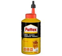 Pattex Madera Express Cola de Carpintero Rápida, Traslúcida, Botella, 750 g