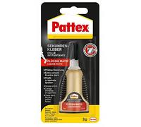 Pattex Matic BK PST12 - Pegamento instantáneo (líquido, transparente, de baja viscosidad) - Plásticos, porcelana, cerámica, madera, metal, piedra, piel, 3 gramos