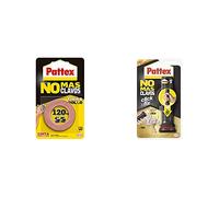 Pattex No Más Clavos Cinta, Cinta Adhesiva Para Aplicaciones Permanentes + No Más Clavos Click&Fix, Adhesivo De Montaje De Fácil Uso, Pegamento Instantáneo Listo Para Usar