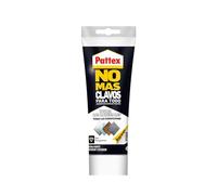 Pattex No Mas Clavos Para Todo Crystal, adhesivo de montaje resistente a temperaturas extremas, pegamento fuerte en superficies húmedas, adhesivo transparente, 1 tubo x 216 g