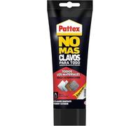Pattex No Más Clavos Para Todo HighTack, adhesivo de montaje resistente a temperaturas extremas, pegamento fuerte en superficies húmedas, adhesivo blanco, 1 tubo x 340 g