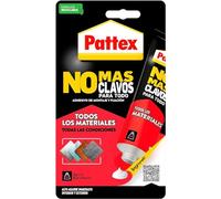 Pattex No Más Clavos Para Todo HighTack, adhesivo de montaje resistente a temperaturas extremas, pegamento fuerte en superficies húmedas, adhesivo blanco, 1 tubo x 142 g