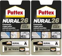 Pattex Nural 26 Cemento reparador construcción 22ml (Paquete de 2)