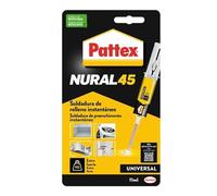 Pattex Nural 45 Adhesivo universal bicomponente con poder de relleno, Pattex soldadura de relleno instantáneo, adhesivo de montaje para unión fuerte en jeringa, 1 x 11 g
