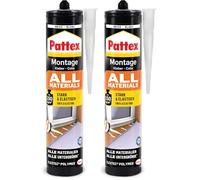 Pattex Pegamento para todos los materiales de montaje, blanco, PXA45 (Paquete de 2)