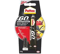 Pattex Pegamento universal de 60 segundos, tubo de 20 g (3 unidades)