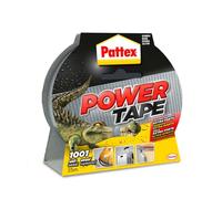 Pattex Power Tape, cinta americana extrafuerte para cargas pesadas, cinta negra para casi todas las superficies, cinta adhesiva e impermeable, 48 mm x 25 m