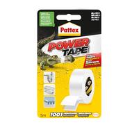 Pattex Cinta multiusos Power Tape – resistente, fuerte, corte fácil – Blanco 5 m
