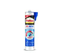 Pattex RE-NEW - Sellador de silicona blanca para renovar los sellados y eliminar el moho, triple acción antimoho, renovar escapes y azulejos, autoalisante