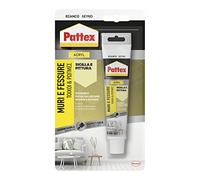 Pattex Sellador blanco paredes y grietas, acrílico, barnizable, para fachadas, juntas, grietas, sin olor, uso interior, sin disolventes, tubo de 50 ml
