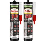 Pattex Sellador polimérico SP101, sella y pega, multimaterial, alto rendimiento, se adhiere sobre superficies húmedas, resistente a los rayos UV y a la intemperie, sellador gris, cartucho de 280 ml