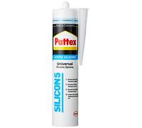 Pattex Silicona Ácida universal transparente ideal aluminio y vidrio, 280ml