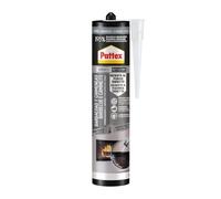 Pattex Silicona barbacoas y chimeneas, gris, resiste al fuego, 500gr