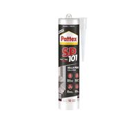 Pattex SP101 Original, adhesivo sellador para interiores y exteriores, polímero sellador negro multimaterial, sellador de juntas en cartucho, 1 x 280 ml