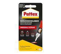 Pattex superglue líquido, 3 g de superglue apto para el lavavajillas para muchas reparaciones instantáneas, pegamento líquido incoloro de secado rápido